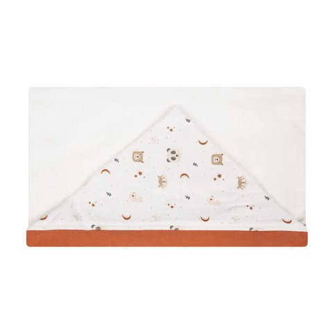 Toalha de Banho Bebê Minimalista Off White 87x88 Cm - Hug