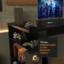 Ver imagem 6 de Mesa para Computador Gamer Madesa 9409 e Painel para TV até 50 Polegadas Preto/Rustic Cor:Preto/Rust