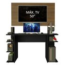 Ver imagem 4 de Mesa para Computador Gamer Madesa 9409 e Painel para TV até 50 Polegadas Preto/Rustic Cor:Preto/Rust
