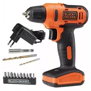Parafusadeira/Furadeira 12v Ld12s com 13peças Black&Decker