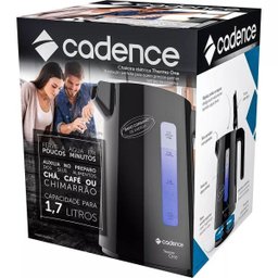 Jarra Chaleira Elétrica Thermal 1,7L Cadence - Preto - 110v - 6