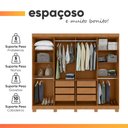 Ver imagem 2 de Guarda Roupas Casal 8 Portas 6 Gavetas 100% MDF Serena