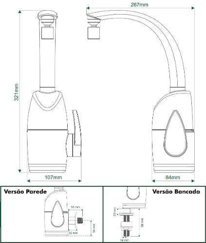 Torneira Elétrica Touch Prima Zagonel Parede/bancada Branca - 220v - 5