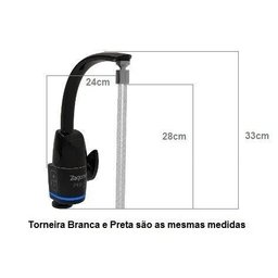 Torneira Elétrica Touch Prima Parede/bancada Preta Zagonel - 220v - 4