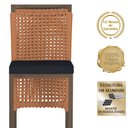 Ver imagem 3 de 2 Banqueta em Alumínio Roma Marrom Corda Náutica Tecido 12