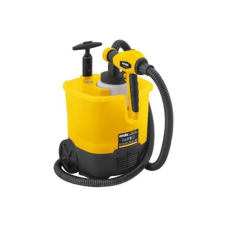 Pistola para Pintura Elétrica 1,8/2,6mm 420 Watts 127 Volts Hvlp 800 Ml com Roda Pev750