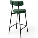 Ver imagem 7 de Kit 03 Banquetas Baixa para Cozinha Sala de Jantar Bancada Milão L02 Facto Verde Musgo - lyam decor