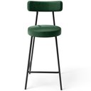 Ver imagem 5 de Kit 03 Banquetas Baixa para Cozinha Sala de Jantar Bancada Milão L02 Facto Verde Musgo - lyam decor