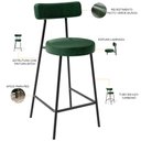 Ver imagem 4 de Kit 03 Banquetas Baixa para Cozinha Sala de Jantar Bancada Milão L02 Facto Verde Musgo - lyam decor