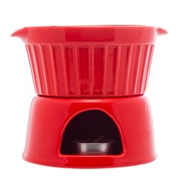 Conjunto para Fondue Porcelana Classic Lyor 4 Peças Vermelho 3138 - 3