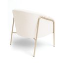 Ver imagem 6 de Poltrona Sala Industrial Alta Champanhe Stella Bouclê D03 - D'Rossi Cor Off White
