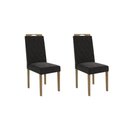 Ver imagem 4 de Kit 2 Cadeiras Sala Jantar 2cad152 2 Un Freijo/veludo Bege A036 - Kappesberg