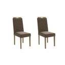 Ver imagem 3 de Kit 2 Cadeiras Sala Jantar 2cad152 2 Un Freijo/veludo Bege A036 - Kappesberg