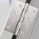 Ver imagem 7 de Dobradiça para Porta Casanova Embutir com Rolamento Inox 4 x 3 2.0mm 70kg 3 Unidades