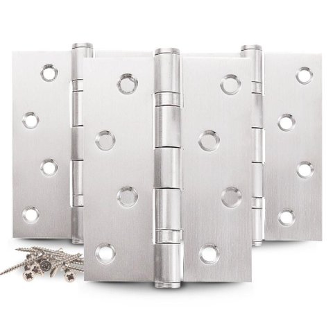 Dobradiça para Porta Casanova Embutir com Rolamento Inox 4 x 3 2.0mm 70kg 3 Unidades