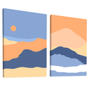Ver imagem 6 de Quadro Decorativo Duo Abstrato Paisagem Montanha