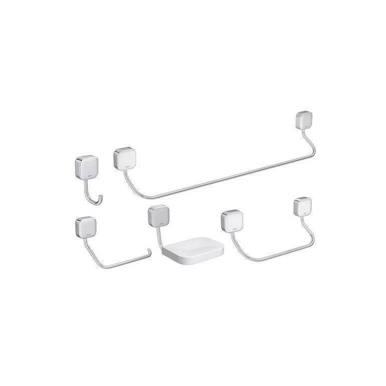 Kit de Acessório para Banheiro Net com 5 Peças Cromado - Deca 2000.c01