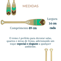 Remos Decorativos Grande Decoracao Parede Praia Mdf - 5