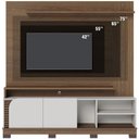 Ver imagem 7 de Estante Painel para TV 75 pol 182cm Mayer C04 Amêndoa Off White Matte - Lyam Decor