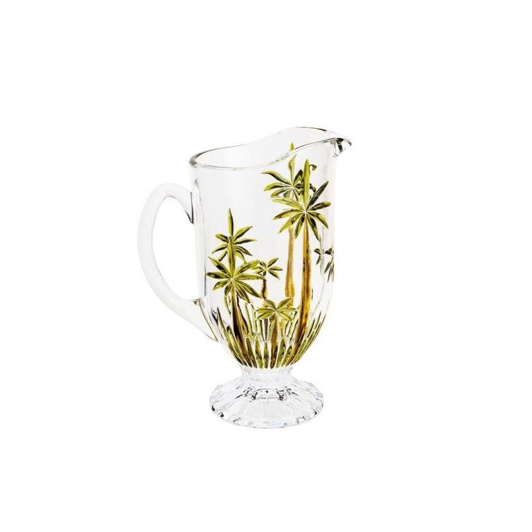 Jarra em Cristal Palm Tree Sprayed 1,5L - Wolff