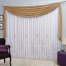 Cortina para Varão Cia das Cortinas 300x240 cm Mônaco Caramelo - 1