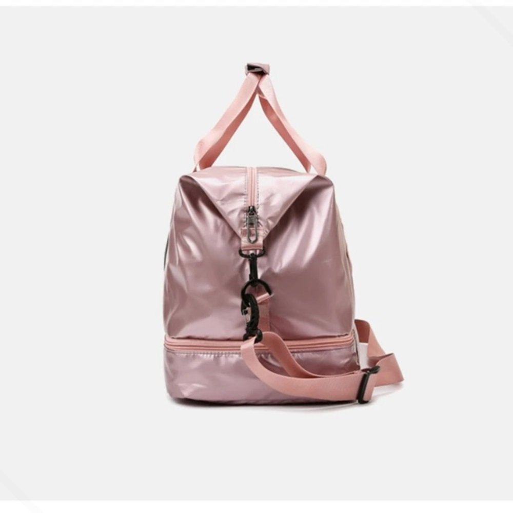 Bolsa Feminina Grande Capacidade Academia Mala Impermeável:preto - 7