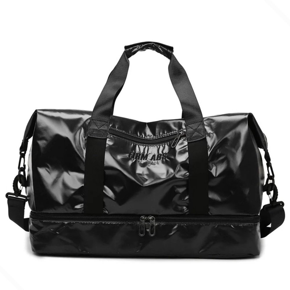 Bolsa Feminina Grande Capacidade Academia Mala Impermeável:preto