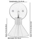 Ver imagem 4 de Arandela Interna Retro Tenesse Aluminio Escovado