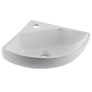 Lavatório Suspenso Celite Canto Oval 34X42X34cm Branco