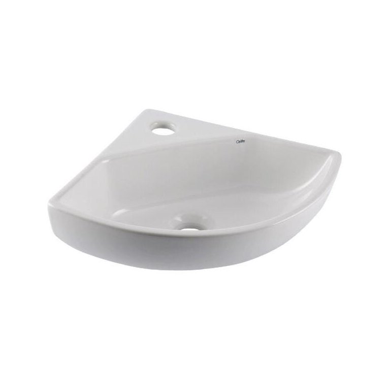 Lavatório Suspenso Celite Canto Oval 34X42X34cm Branco