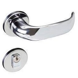 Fechadura Externa Conteporânea Zamac Ros 500-80E Cromado - Pado 54019428 - 1
