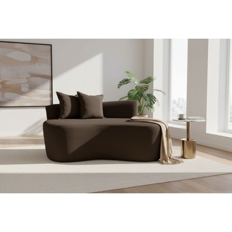 Namoradeira Sofá Feijão Hana 130cm Orgânica Suede