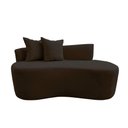 Ver imagem 4 de Namoradeira Sofá Feijão Hana 130cm Orgânica Suede