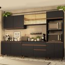 Ver imagem 3 de Cozinha Completa Reims Armário Balcão Preto Rustic Madesa