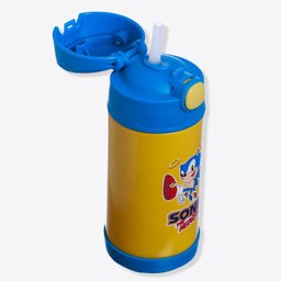 GARRAFA INFANTIL CLICK COM CANUDO 400ML SONIC - SEGA - 3