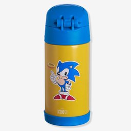 GARRAFA INFANTIL CLICK COM CANUDO 400ML SONIC - SEGA - 2
