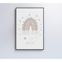 Ver imagem 2 de Quadro Infantil Boa Noite Estrelas Medidas 60x90 Cm Impressão Vidro Acrílico