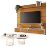 Home Suspenso Max Cinamomo Off White e Kit Mesa de Centro Sky Off White- Hb Móveis - 1