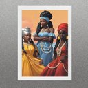 Ver imagem 1 de Quadro Orixás - Oxum Iemanjá e Iansã 33x24cm:madeira Preta