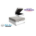 Ver imagem 1 de Cama Box Baú Casal 138 Tecido Sintético Branco com Colchão Ortobom Airtech Spring Pocket D26 Bege 70