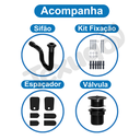 Ver imagem 3 de Tanque Plástico para Lavar Roupa 22l + Sifão Preto Astra Tq0sf/sc