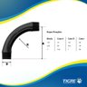 Curva para Eletroduto Roscável Pvc 90° Graus para Instalações Elétricas de 1/2” 20mm Cb Tigre - 5