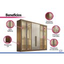 Ver imagem 5 de Guarda Roupa 6 Portas 4V 4g Linea N. Horizonte Neve