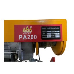 Talha Guincho Elétrico Pa200 - 100 a 200kgs, 220v, 6/12 Metros Cabo de Aço, sem Troler - 6
