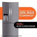 Ver imagem 5 de Geladeira Brastemp French Door Frost Free Inverse 515L - Inverter - Dispenser - Cromado