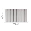 Ver imagem 2 de Painel Estofada Carla 90cm Solteiro Para Cama Box Quarto Suede Cinza Claro - Gat Magazine