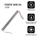 Ver imagem 4 de Fonte Slim 36w Potente Bivolt Drive 12v 3a Perfil Fita Led Ip20 Lustre Luminaria Eficiente