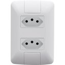 Ver imagem 1 de Kit 12 Conjunto 4x2 2 Tomadas 2p+t Tramontina 10a 250v Branco