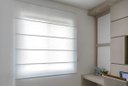 Ver imagem 1 de Persiana Romana (1,60Lar. x 1,50Alt.) Tecido Translucido Branco - Vogaflex