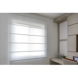 Persiana Romana (2,00Lar. x 2,00Alt.) Tecido Translucido Branco - Vogaflex - 2